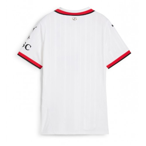 Echipament fotbal AC Milan Tricou Deplasare 2024-25 pentru femei maneca scurta Echipament fotbal AC Milan Tricou Deplasare 2024-25 pentru femei maneca scurta